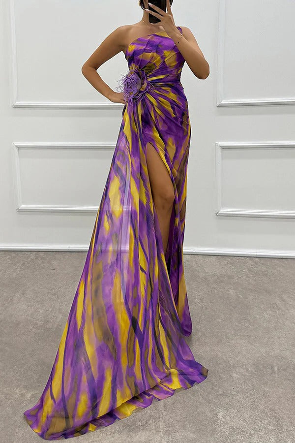 Fenna™ – Vibrant elegant draped dress