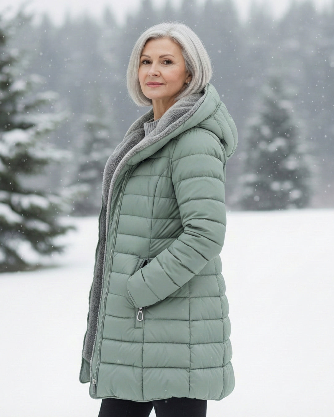Grace - Warm Fleece Puffer Jacket