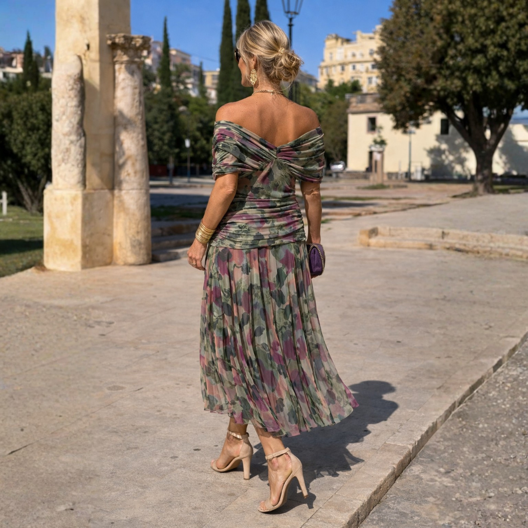 ROSSANA - Off-the-Shoulder Maxi Dress
