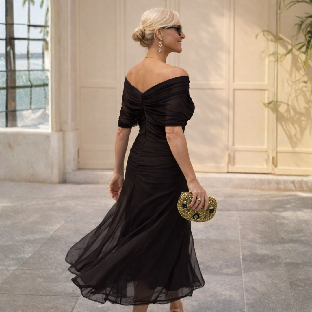 ROSSANA - Off-the-Shoulder Maxi Dress