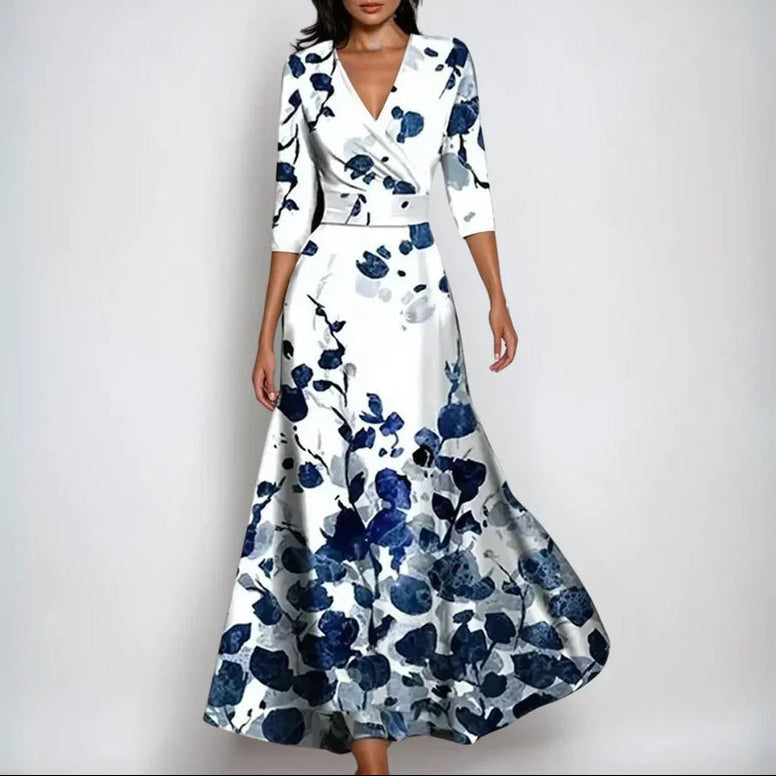 Sanne™ – Comfortable dress with three-quarter sleeves