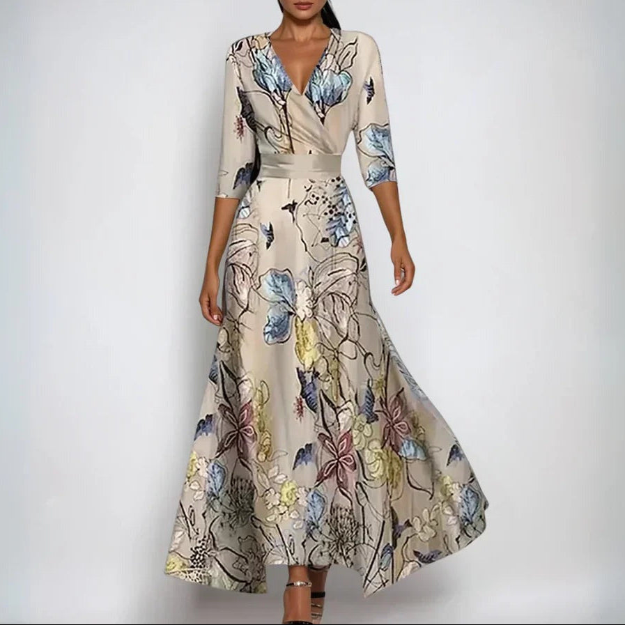 Sanne™ – Comfortable dress with three-quarter sleeves