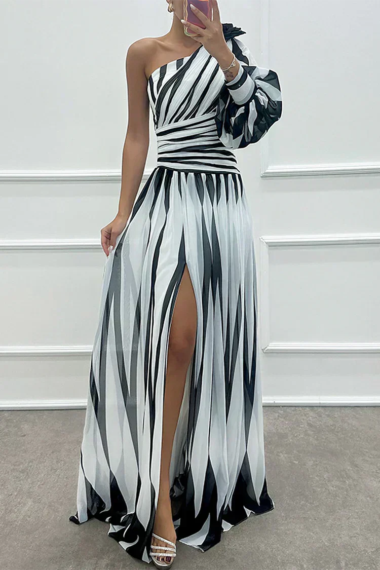Fenna™ – Elegant one-shoulder long dress
