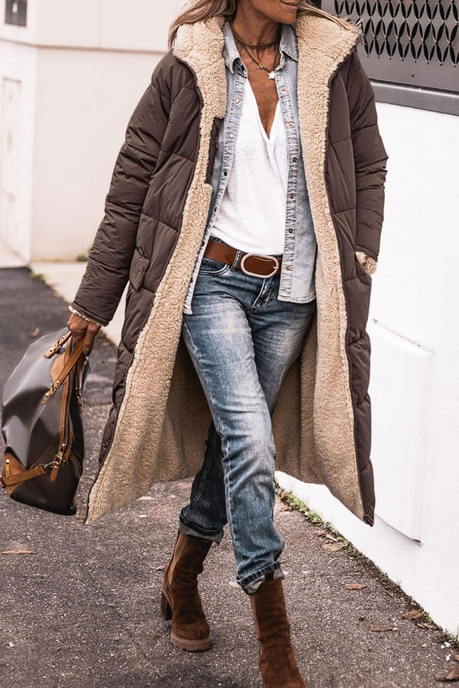 Manon - Elegant Reversible Coat for Women