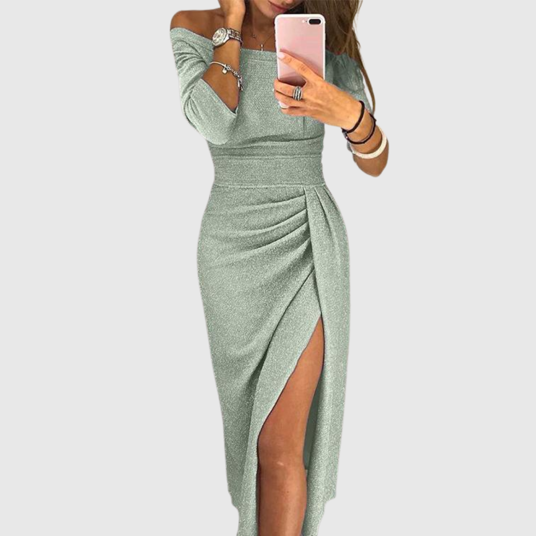 Ely™ | Chic Halter Maxi Dress with Elegant Flowing Fit