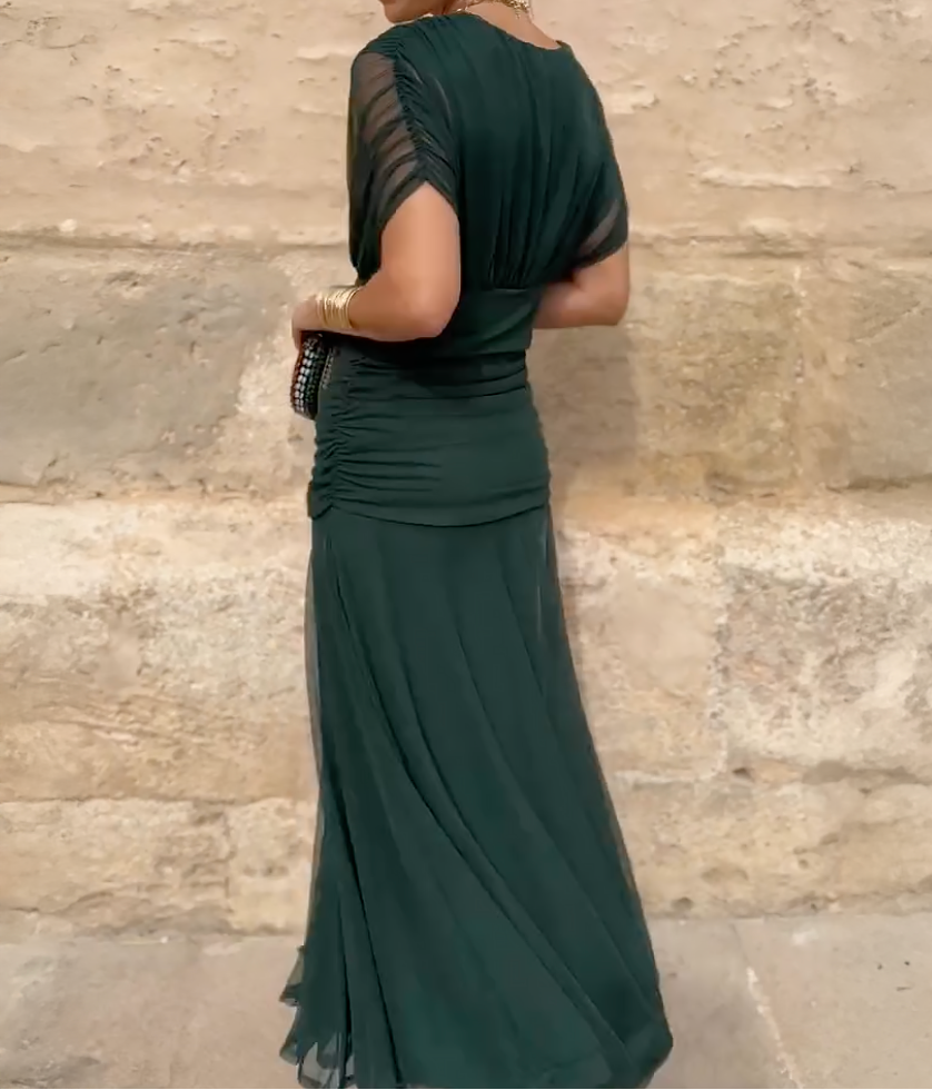 Lady™ – Elegant Maxi Dress for Formal Occasions with V-Neck