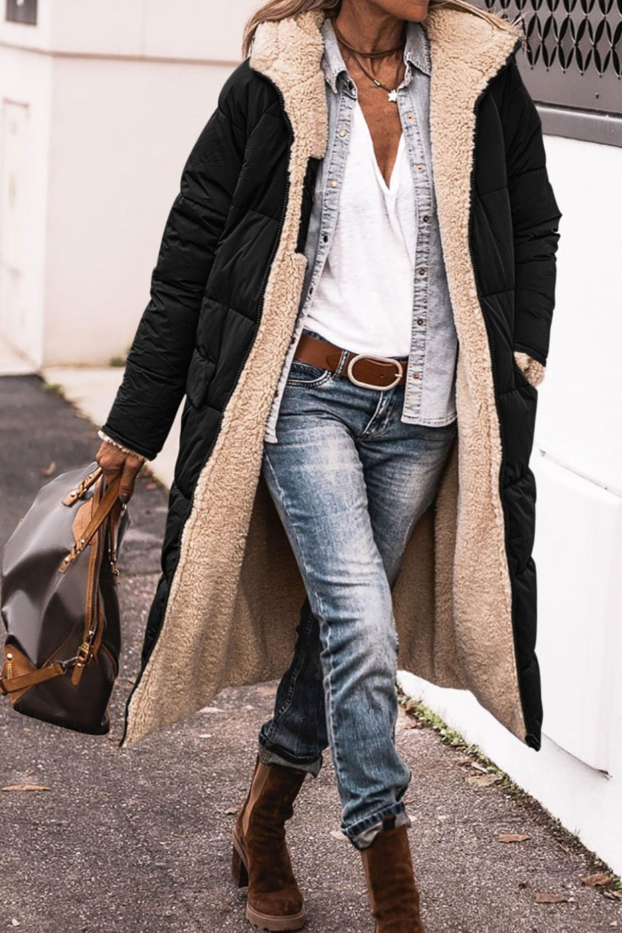 Manon - Elegant Reversible Coat for Women