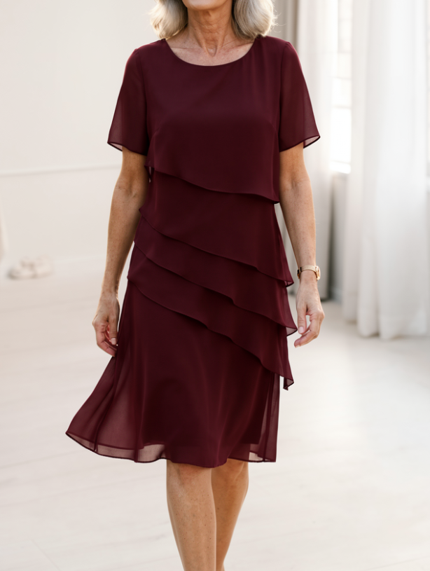 JULIETTE | Elegant Flowing Dress with Frill Details