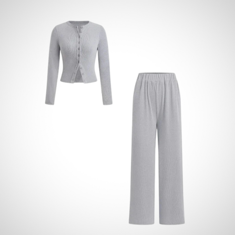 HAYLEY™ - Chic Two-Piece Button Set