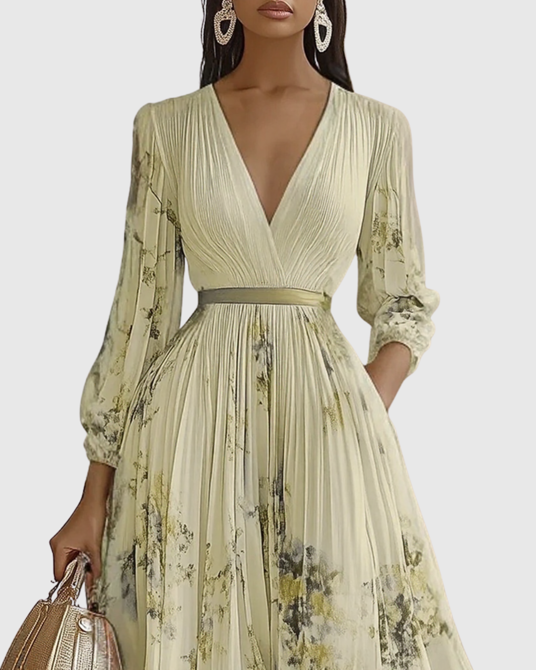 Siena™ – Elegant pleated maxi dress