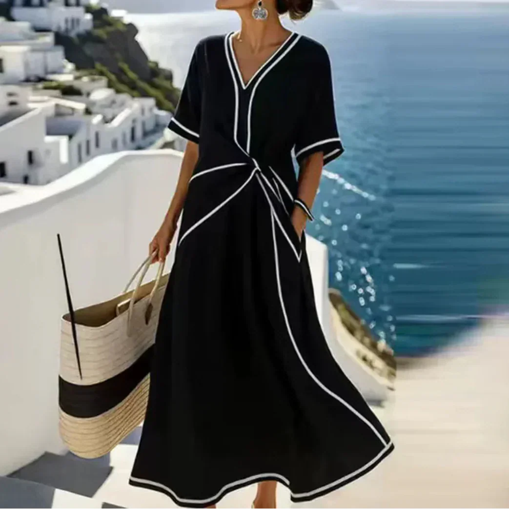Moria™ – Elegant dress with a flattering waist and festive chic