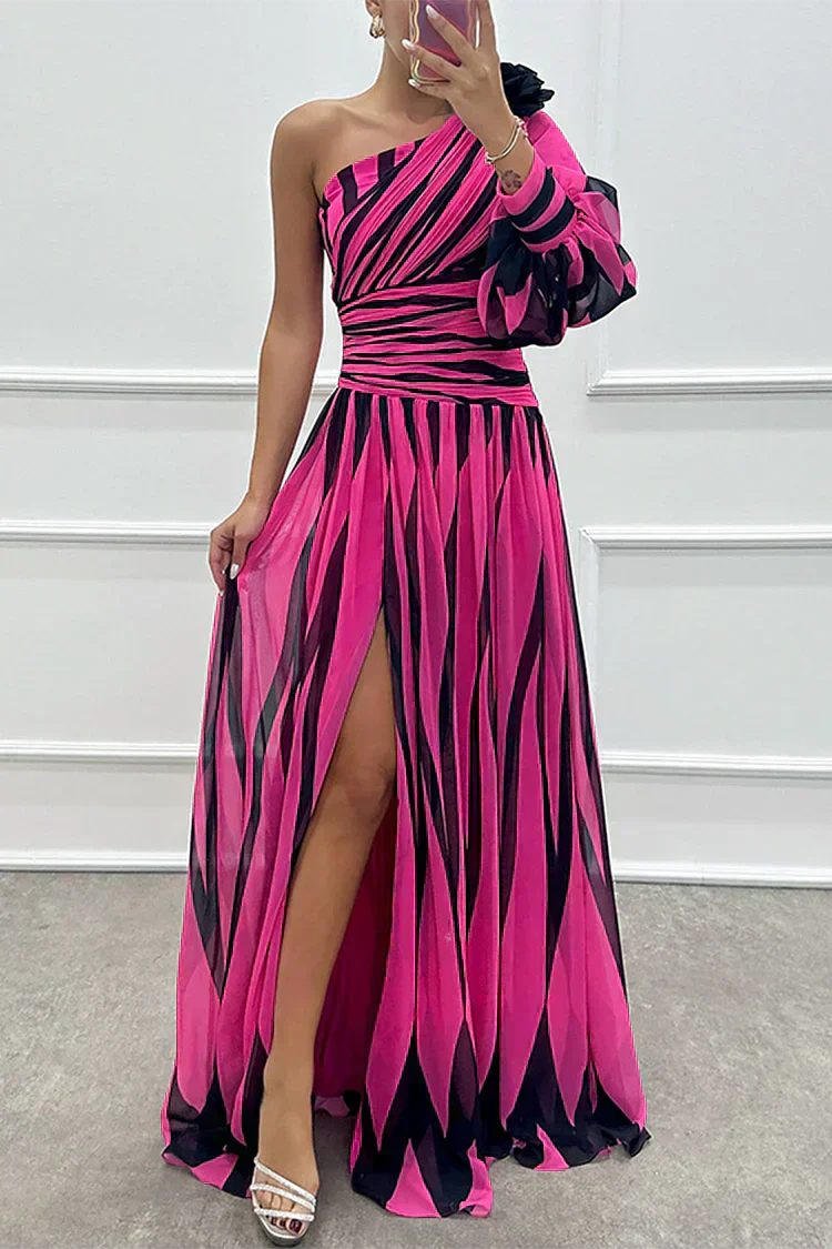 Fenna™ – Elegant one-shoulder long dress