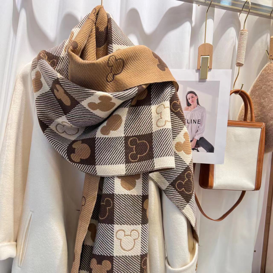 ZOLANI™ - Comfy Warm Plaid Double Side Tassel Scarf