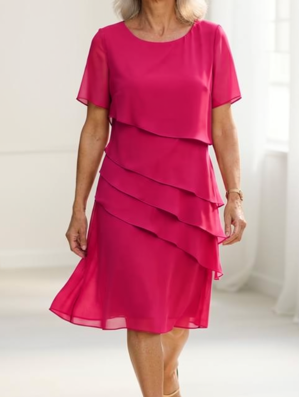 JULIETTE | Elegant Flowing Dress with Frill Details