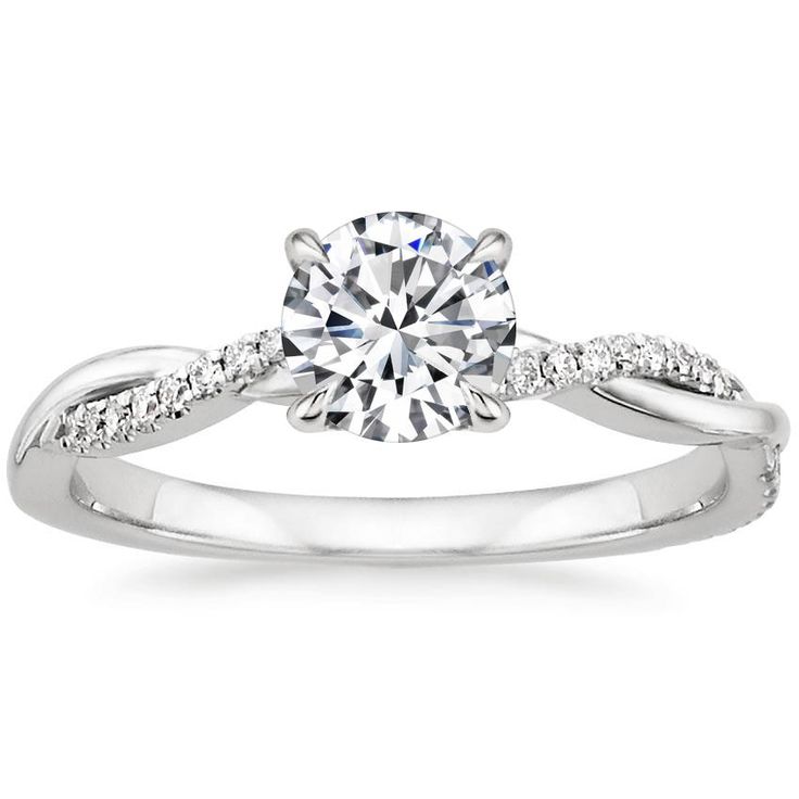 Gold-plated Twisted Solitaire Ring