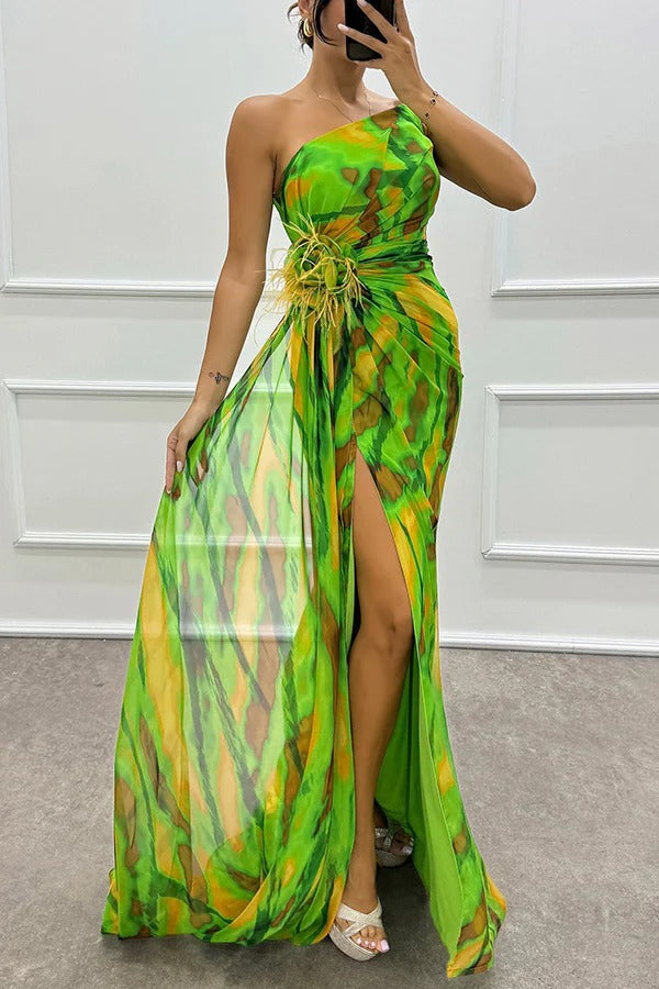 Fenna™ – Vibrant elegant draped dress