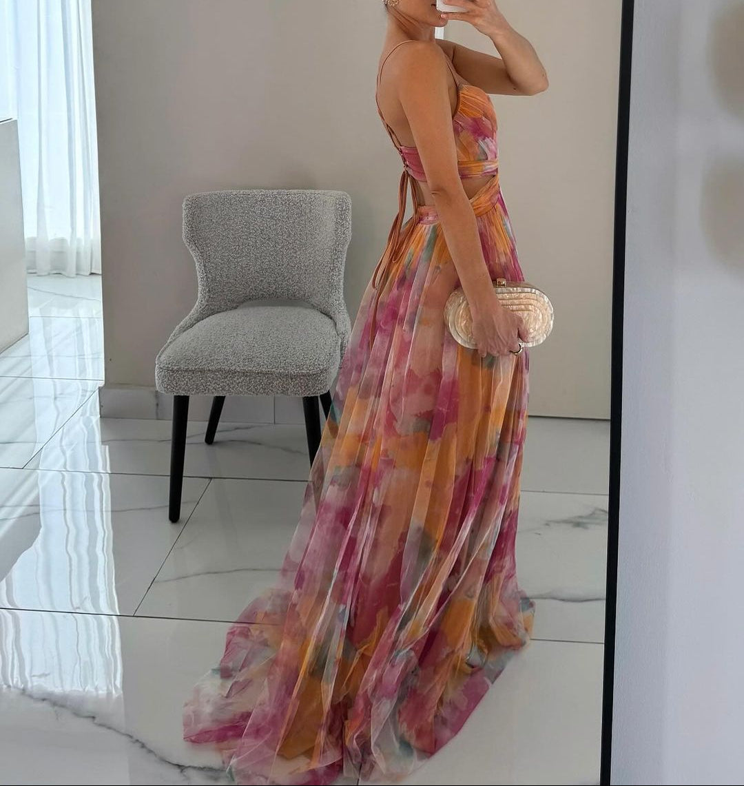 Sanne™ – Romantic flowing evening dress