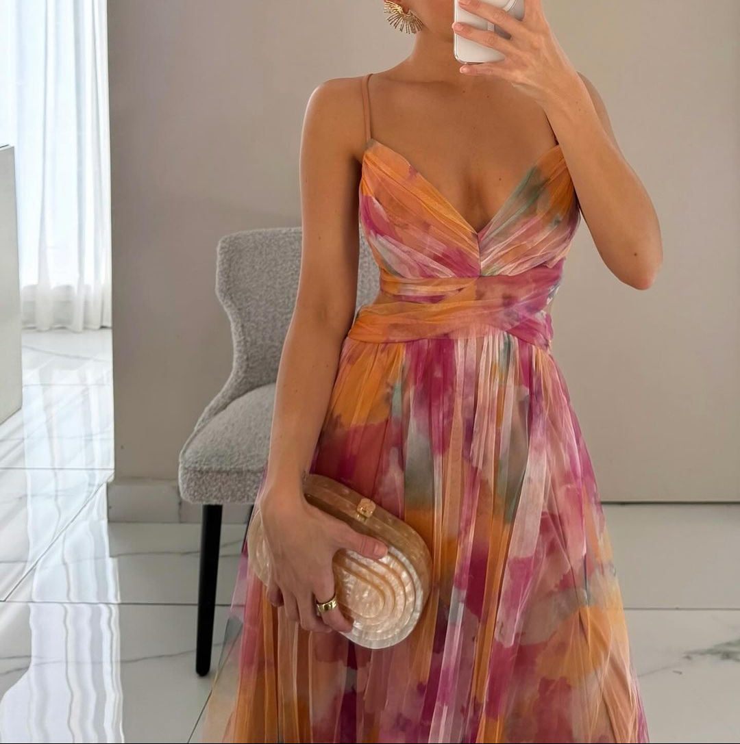 Sanne™ – Romantic flowing evening dress