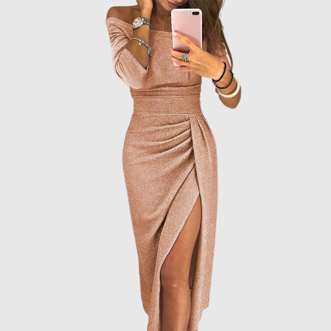 Ely™ | Chic Halter Maxi Dress with Elegant Flowing Fit