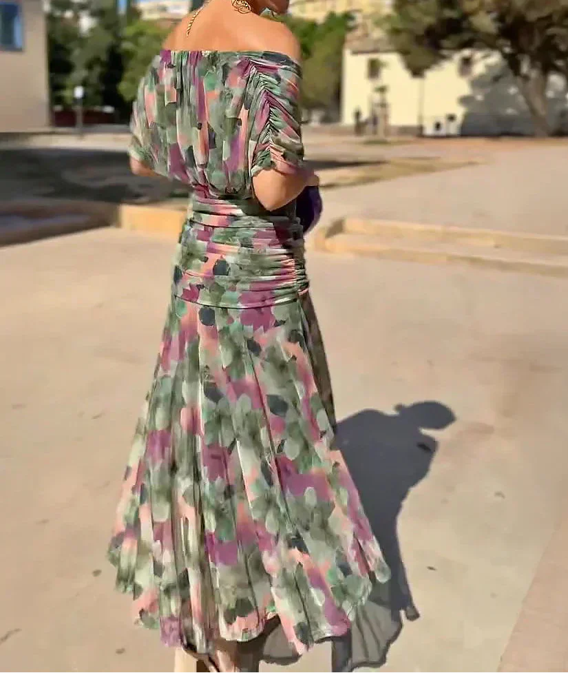 Lady™ – Elegant Maxi Dress for Formal Occasions with V-Neck