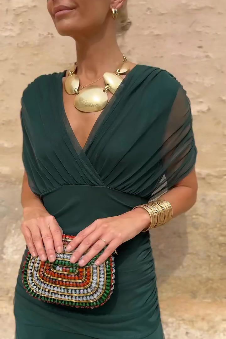 Lady™ – Elegant Maxi Dress for Formal Occasions with V-Neck