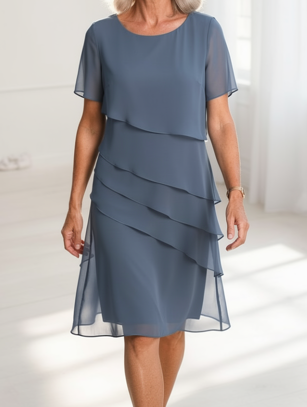 JULIETTE | Elegant Flowing Dress with Frill Details