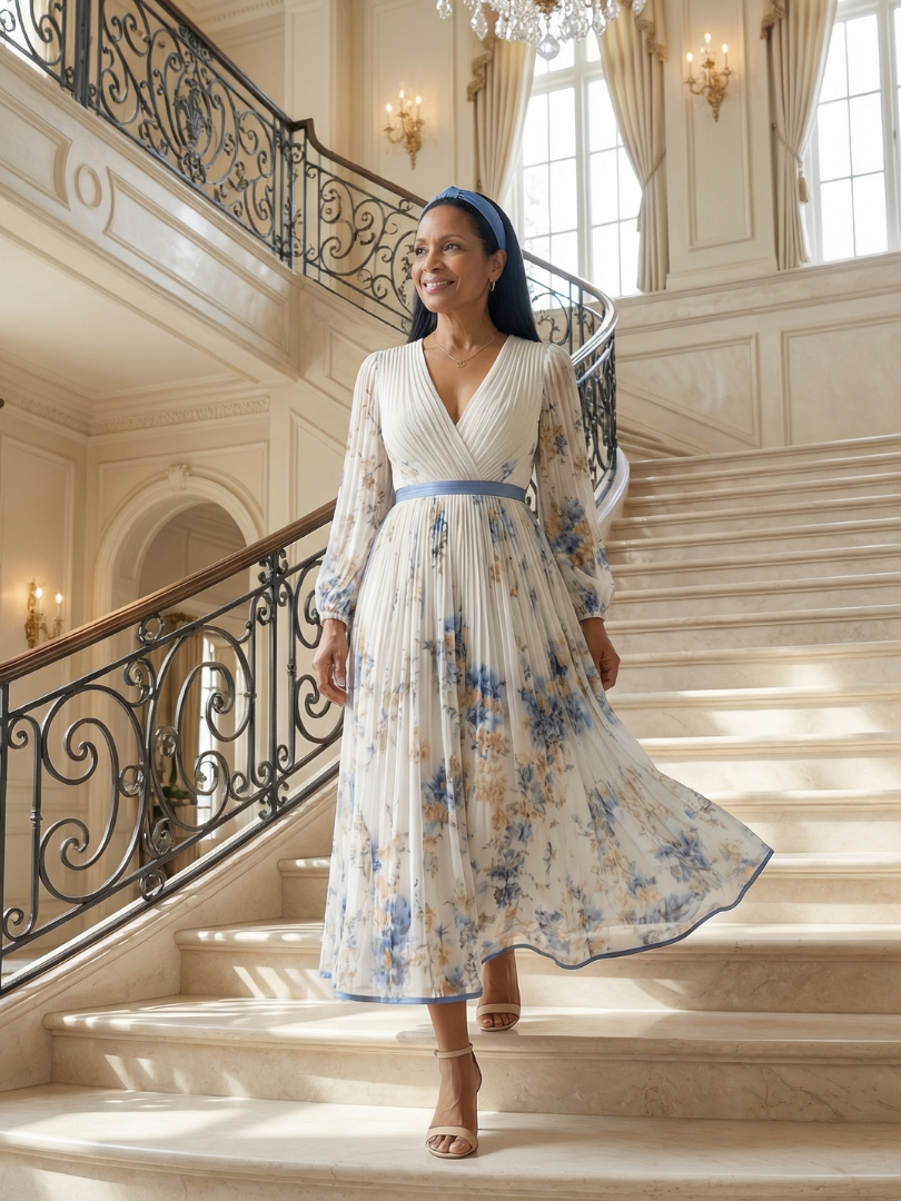 Rielle | Draped Midi Dress