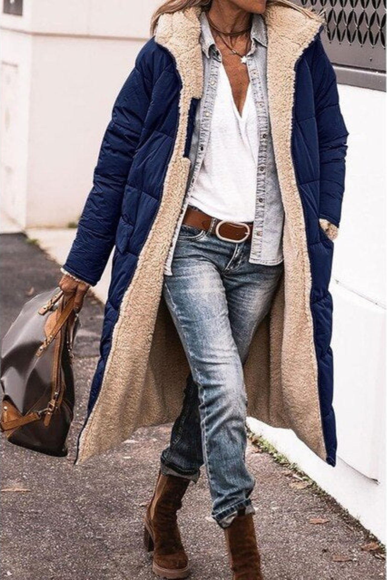 Manon - Elegant Reversible Coat for Women