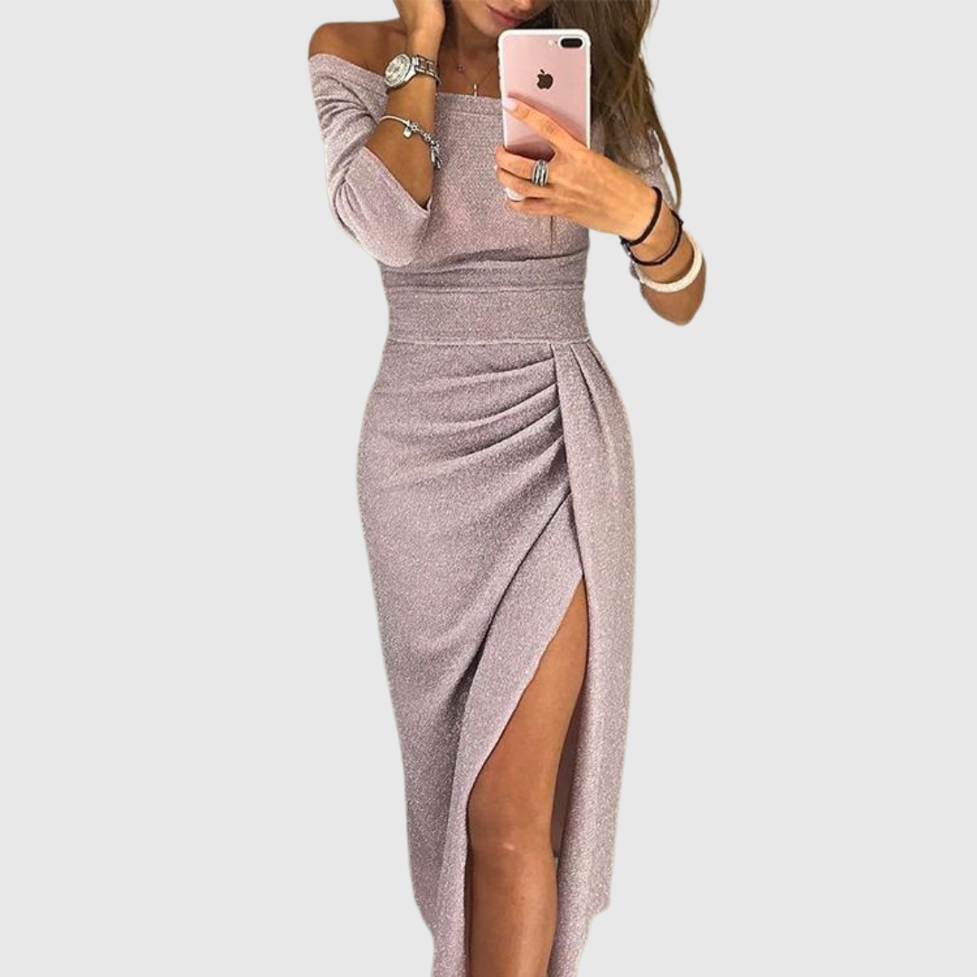 Ely™ | Chic Halter Maxi Dress with Elegant Flowing Fit