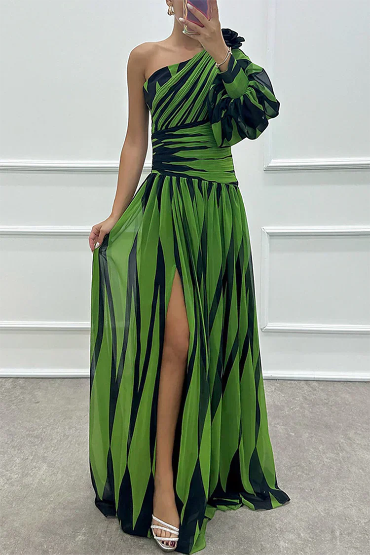 Fenna™ – Elegant one-shoulder long dress