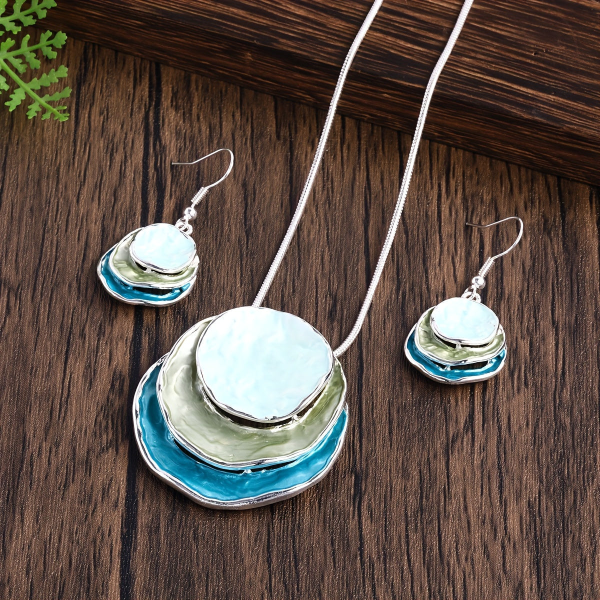 Handmade Golden Three Stone layer Set