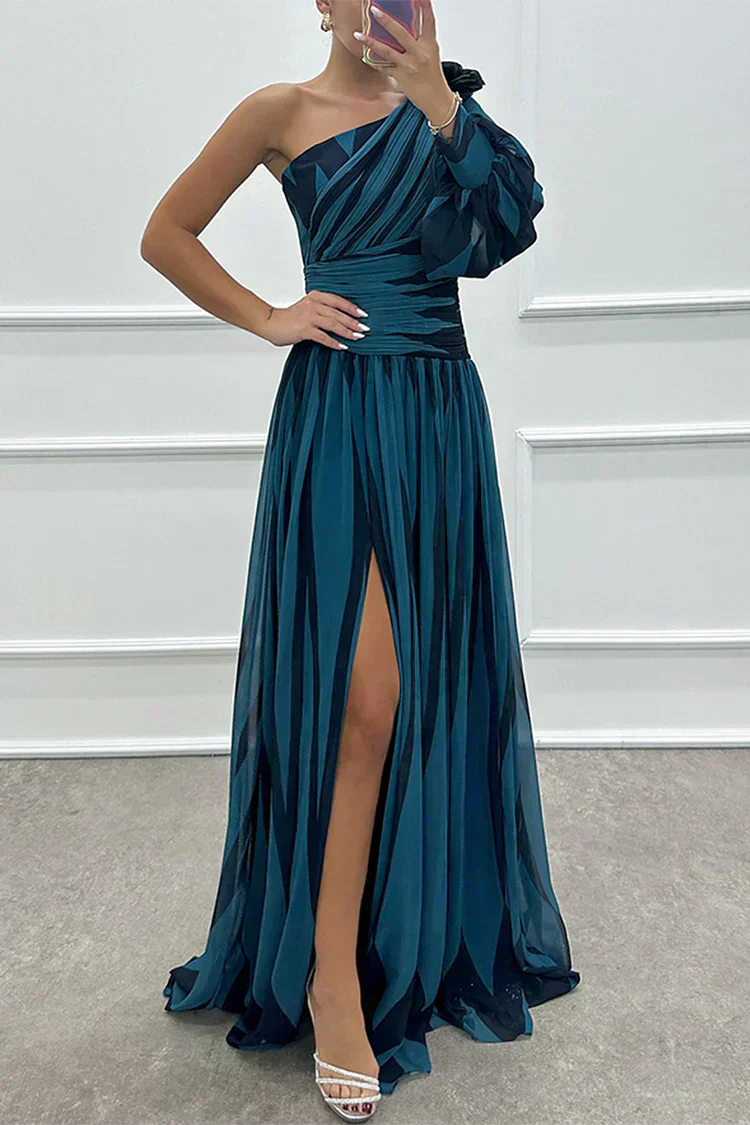 Fenna™ – Elegant one-shoulder long dress
