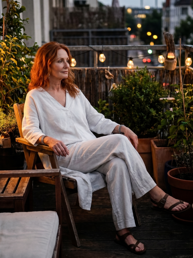 Onyx | Relaxed Tunic Top and Wide Leg Trouser Set