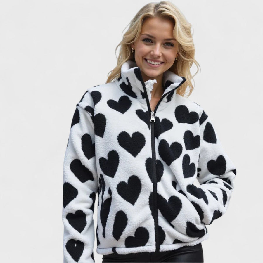 Katharina - Reversible heart jacket