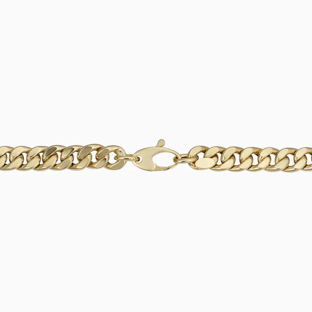 Gold Curb Chain Bracelet