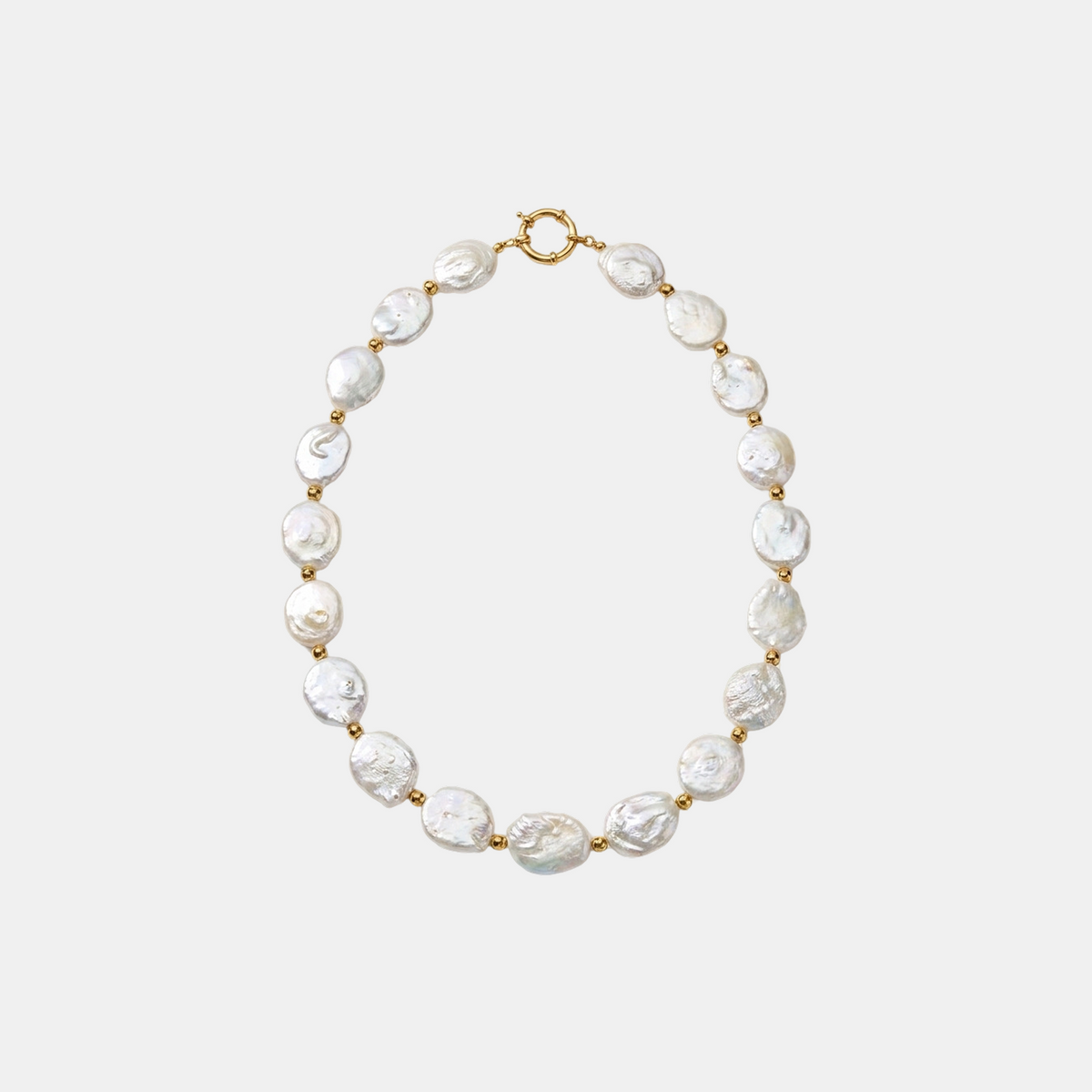 Baroque Coin Pearl Necklace