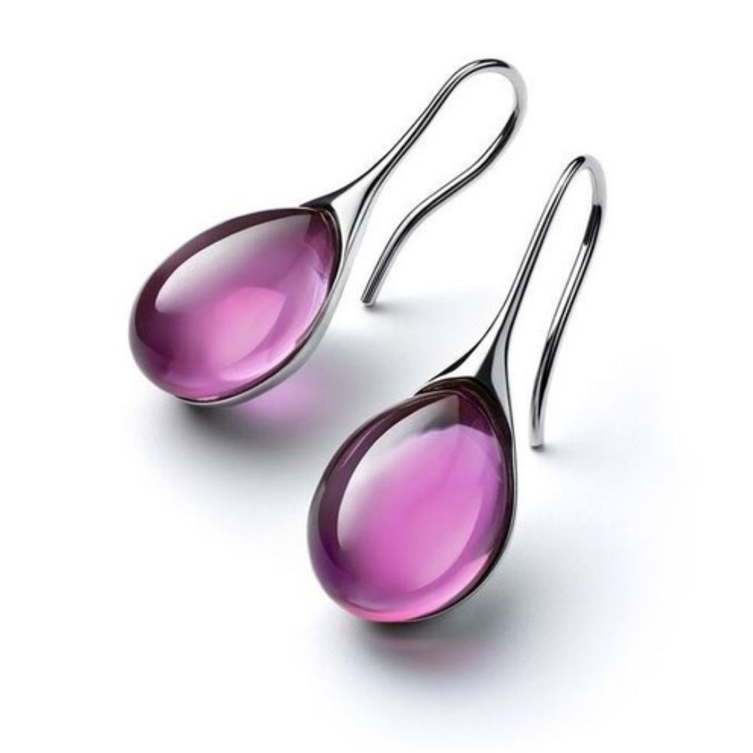 Glassy Drop Earrings