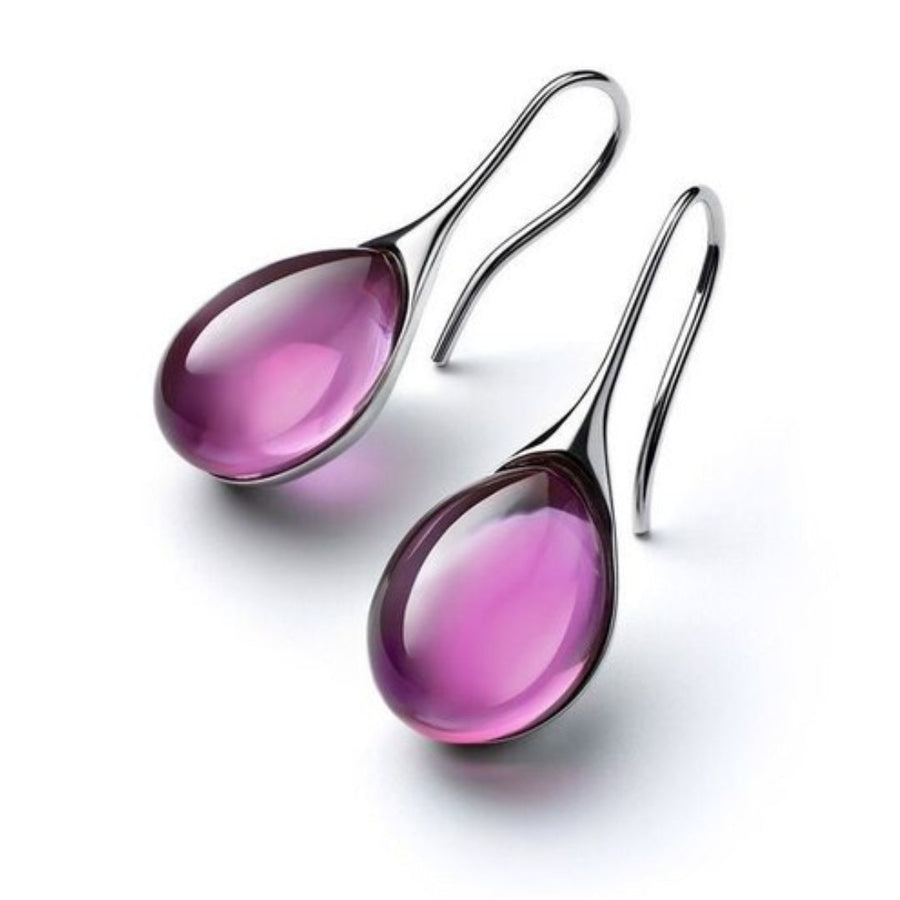 Glassy Drop Earrings