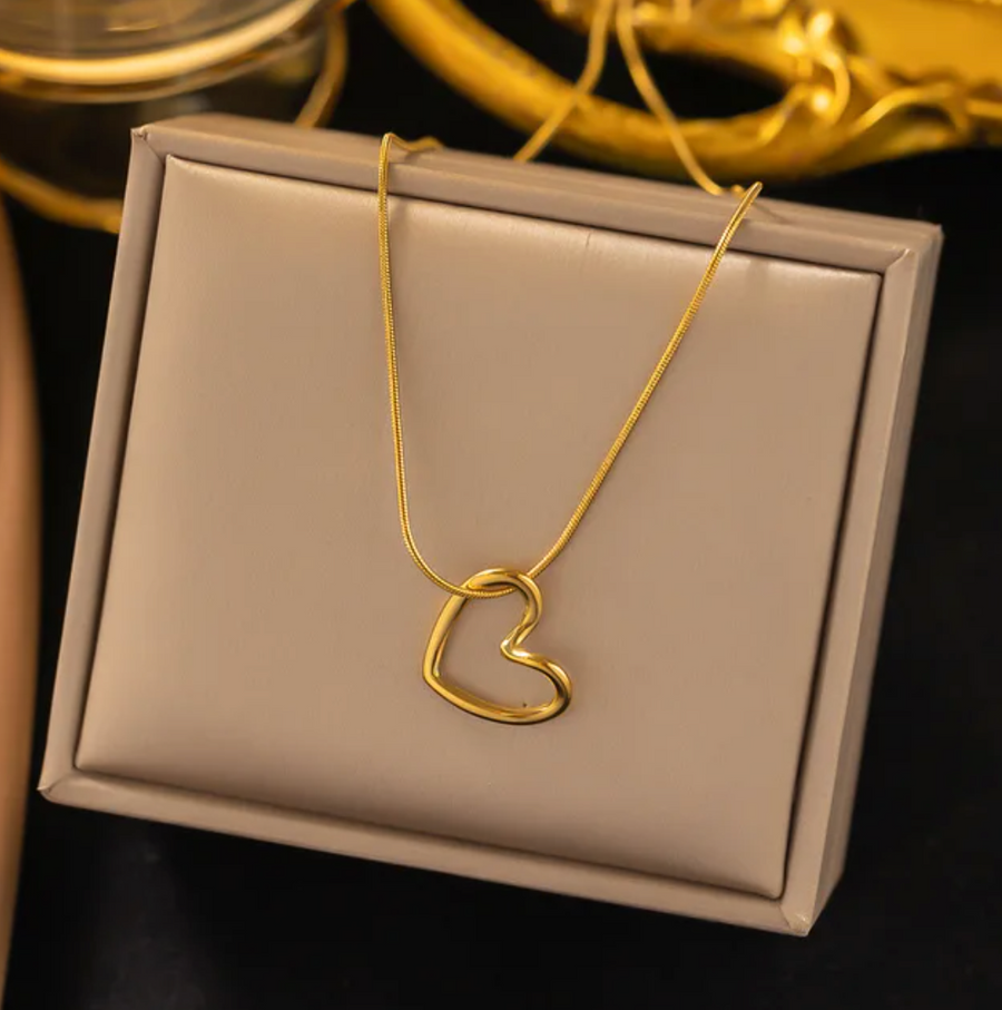 Lovely Minimalistic Gold Heart