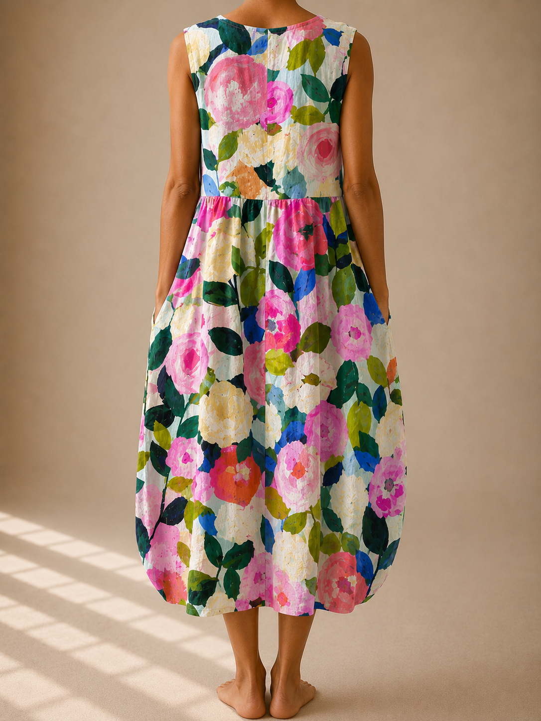 Ava™ | Sleeveless Linen Dress