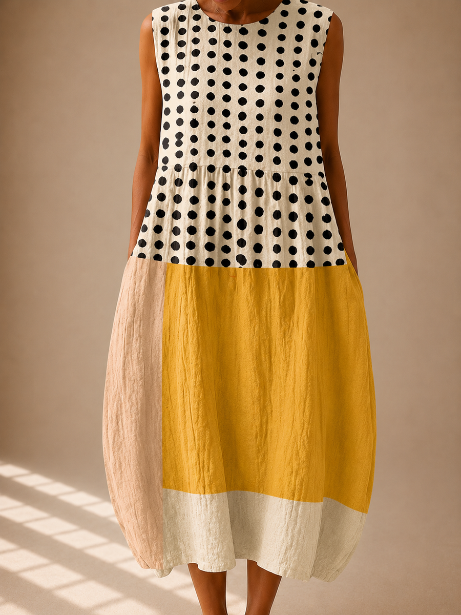 Leah™ | Sleeveless Linen Dress