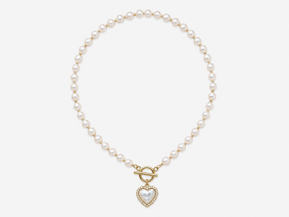 Pearl Heart Necklace