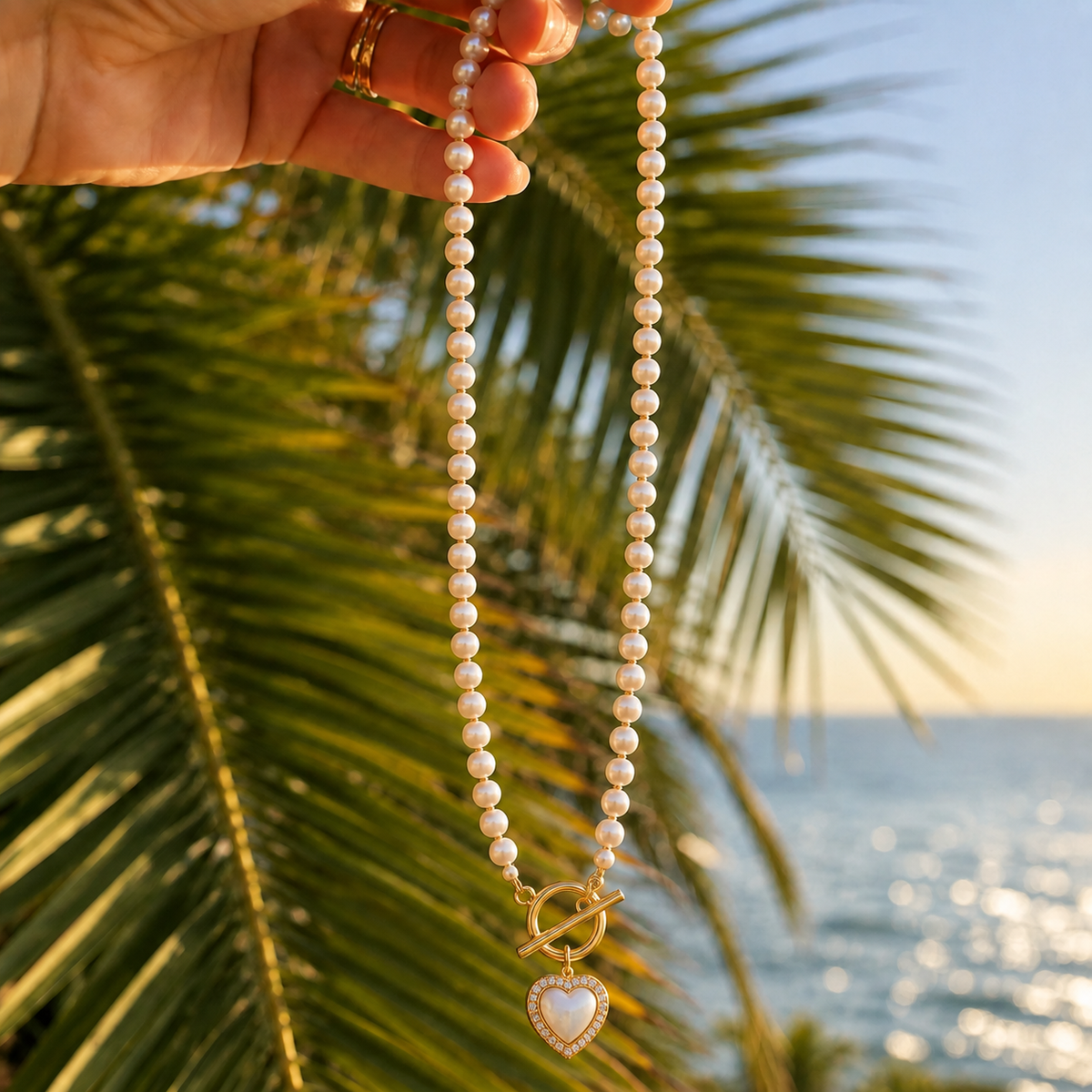 Pearl Heart Necklace