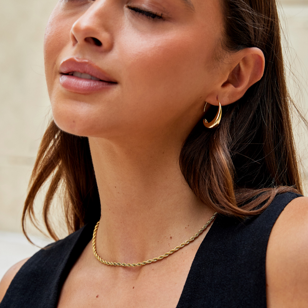 Unique Drop Hoop Earrings