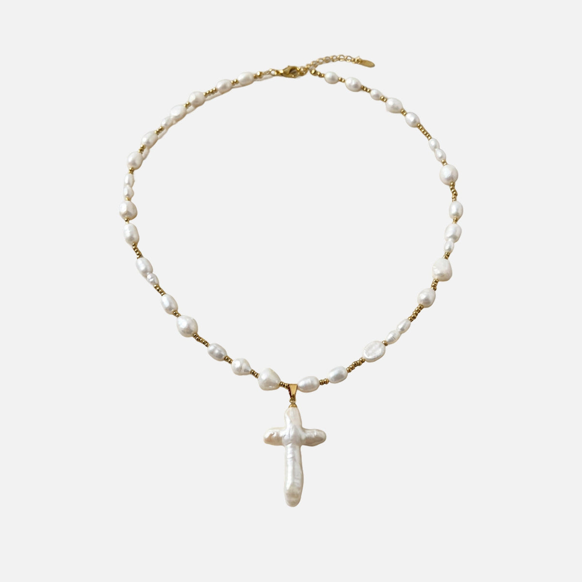 Pearl Cross Necklace