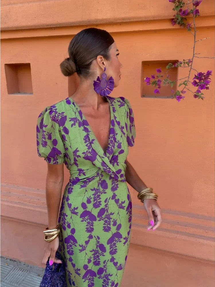 Lieke™ – Colourful summer print dress