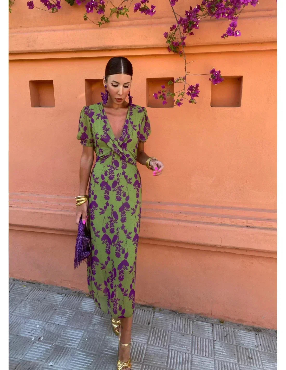 Lieke™ – Colourful summer print dress
