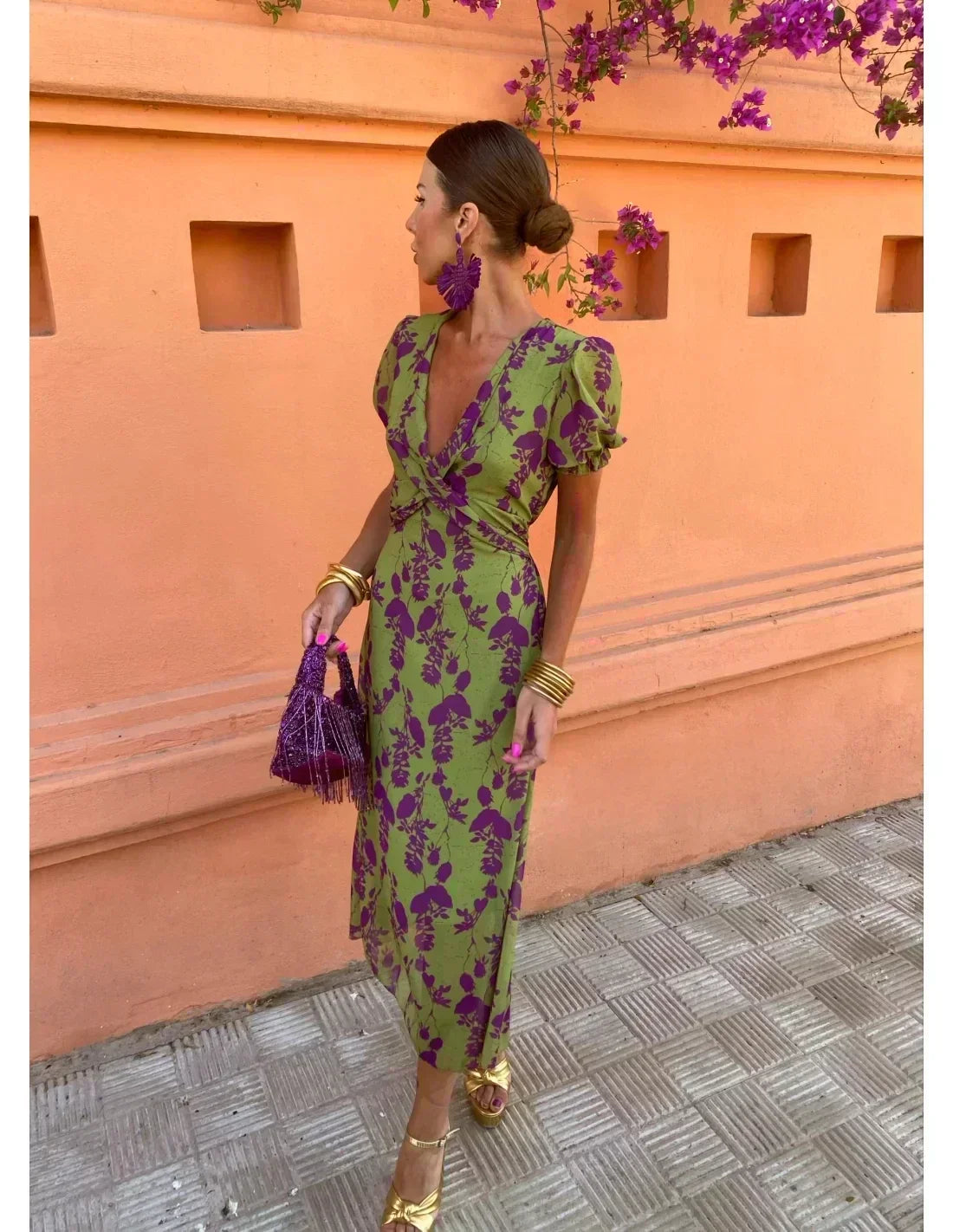 Lieke™ – Colourful summer print dress