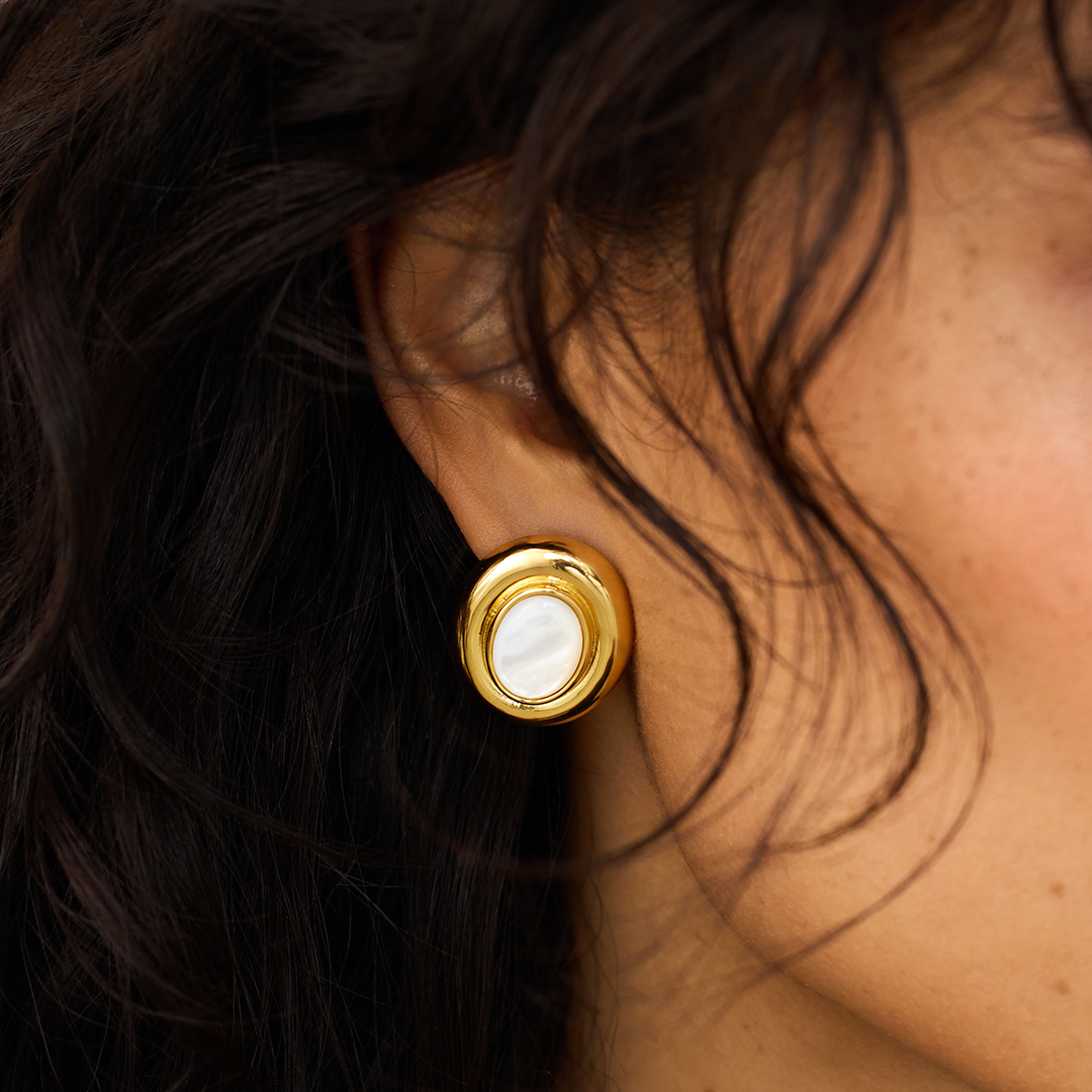 Pearl Earrings Gold plated