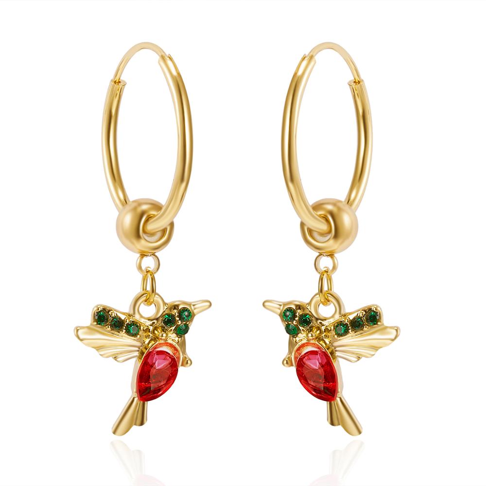 Limited Edition Flying Hummingbird  with Zirconia Inlay